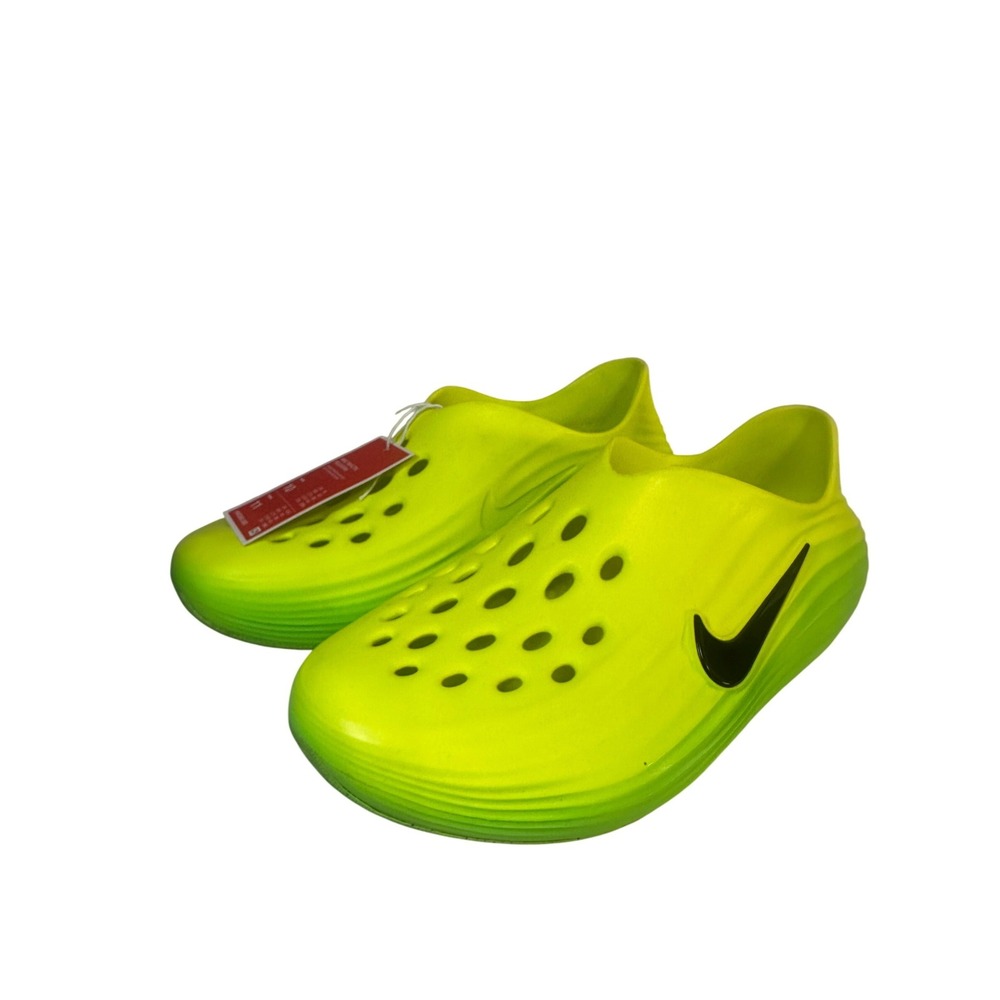 Nike ReactX Rejuven8 Mens 10 Green Strike Volt Black Clogs HV5060-300 NEW‎